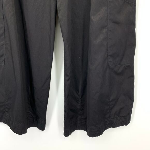 Bryn Walker Wide Leg Pull On Cropped Pants Womens Size Small Black Cupro Blend - Picture 4 of 7